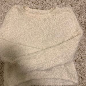 White comfy sweater
